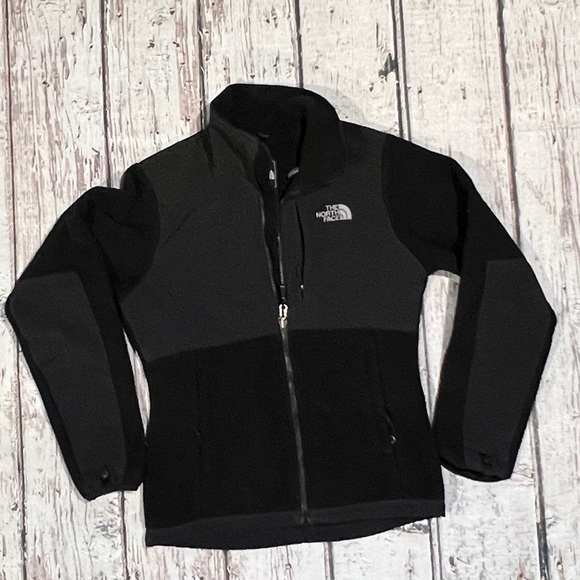 Women's The North Face Denali Black Fleece Coat Zip Up Outwear Jacket - Picture 1 of 6
